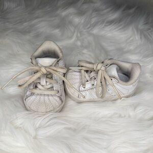 Baby’s Adidas White Sneakers